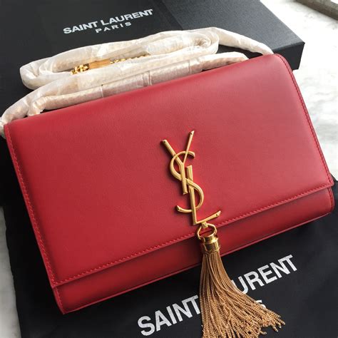 ysl red clutch with chain|farfetch YSL clutch.